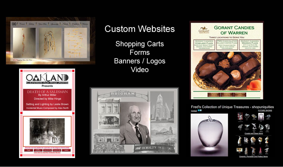 Picture of some of my webites.